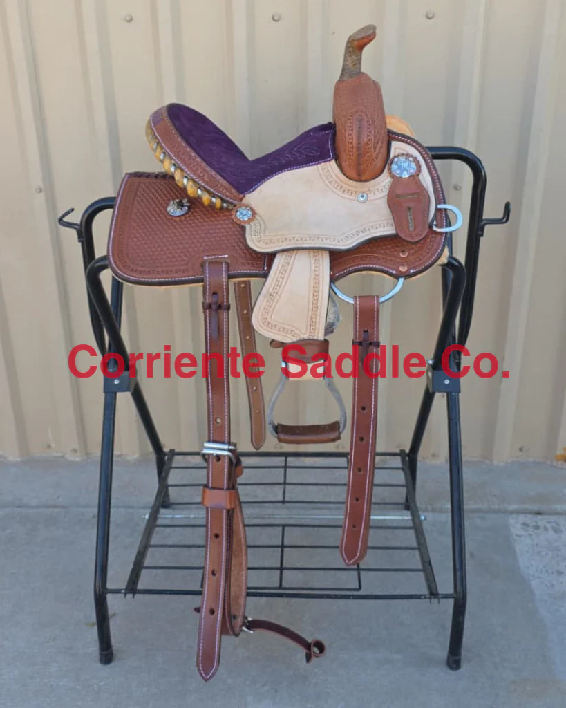 CSY 709A 10 Inch Corriente Youth Kids Barrel Saddle