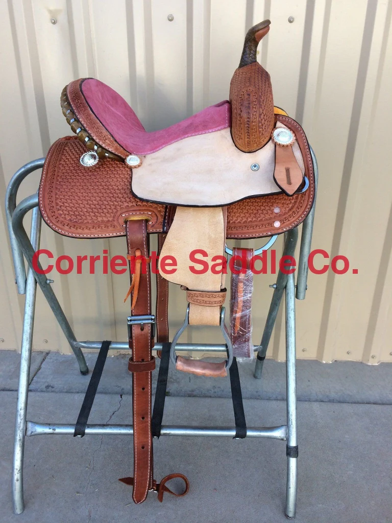 CSY 711 10 Inch Corriente Youth Kids Barrel Saddle